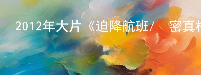 陳容珍發布2012年大片《迫降航班/機密真相》720p.BD中英雙字幕迅雷下載_深夜電影